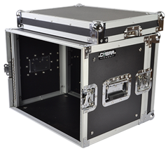 Cobra 8U 19-Inch Rack Flight Case 350mm Deep – Strong Plywood, Removable Lids